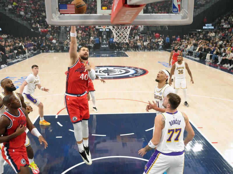 Clippers center out several weeks with ankle sprain.